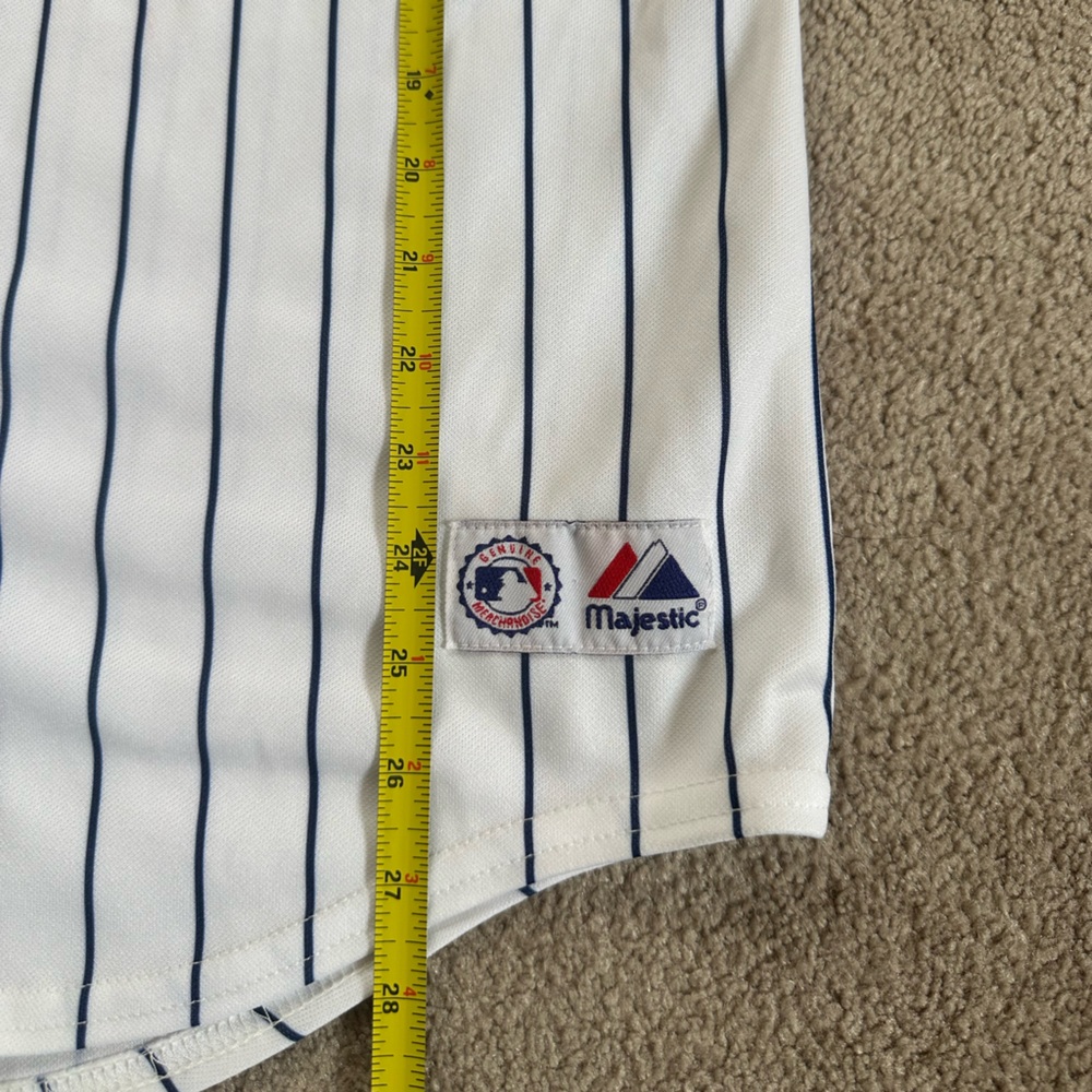 Vintage Majestic New York Yankees Derek Jeter #2 Youth XL Baseball Jersey Shirt - Picture 12 of 12